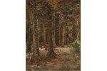 Суниньш Жанис (1904 - 1993), Лесной пейзаж, 1942 г., холст, масло, 65.5 x 51 см...